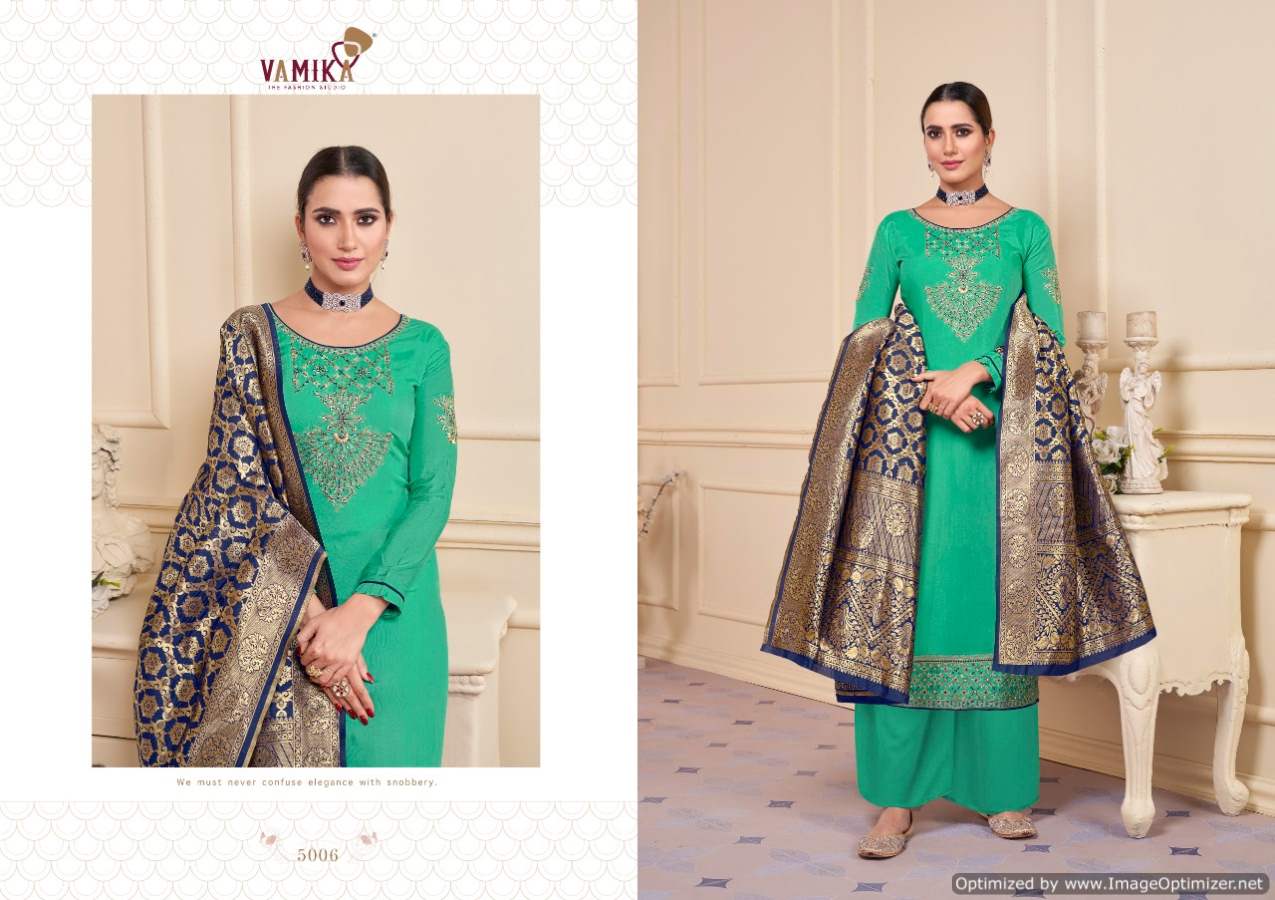 Vamika Sajda Heavy Festive Wear Rayon Kurti With Palazzo And Dupatta Ready Made Collection